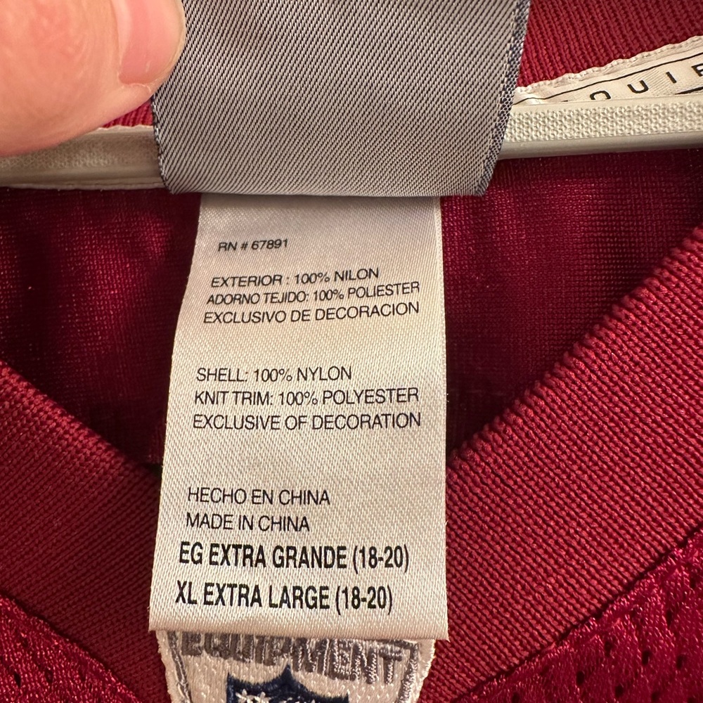 Redskins Youth XL Jersey - Picture 5 of 7